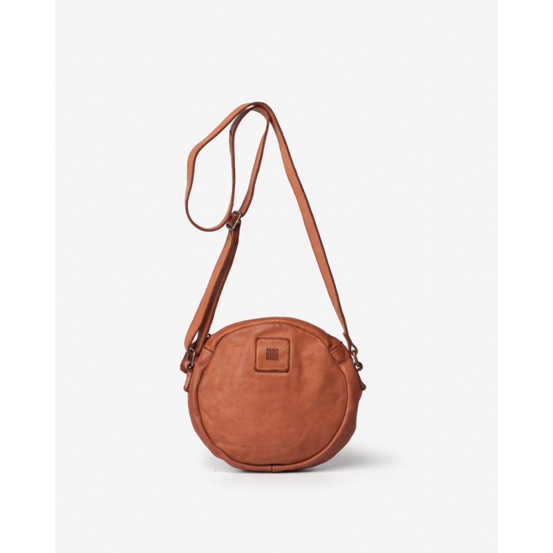 Leather cross bag Boston Tan | BIBA Shops
