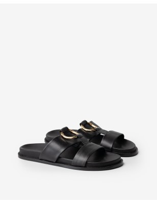 Leather sandal Sunrise Black | BIBA Shops