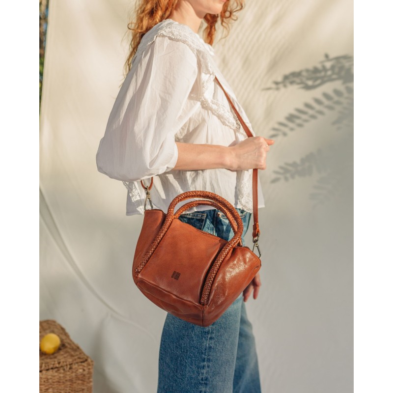 Leather handbag BIBA Pullman