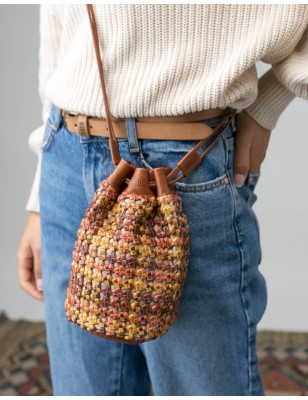 Leather cross bag Ouray Cream | BIBA Shops