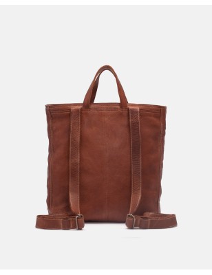 Mochila Evans de piel natural para mujer|BIBA