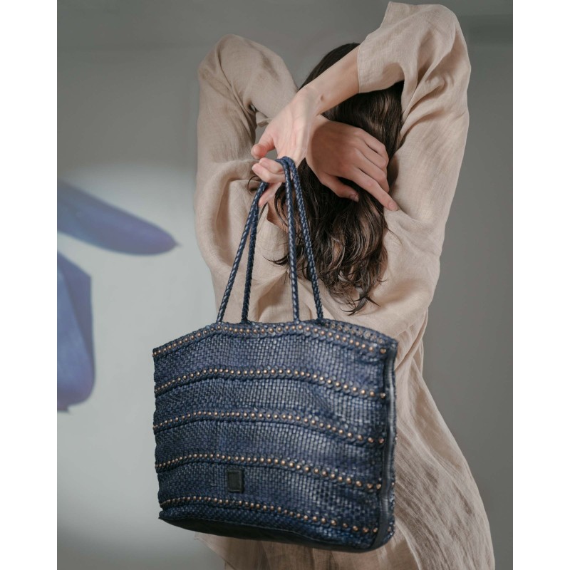 Leather shoulder bag Etna Coral | BIBA Shops