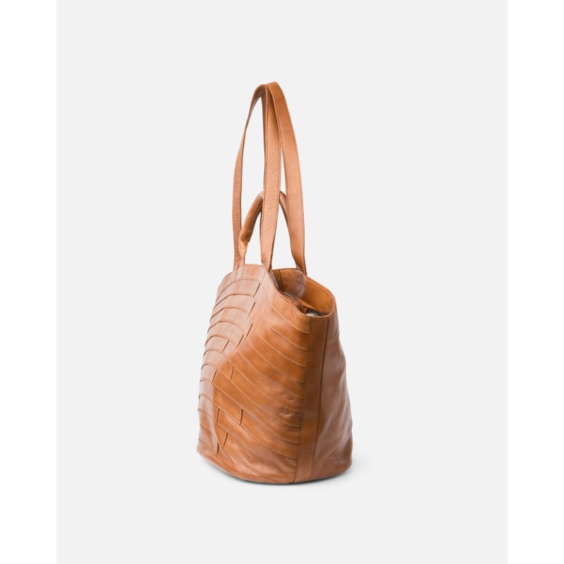 Leather shoulder bag BIBA Lewisburg Bricks