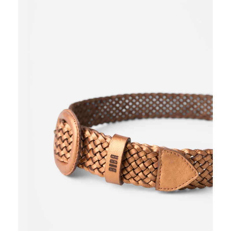 Cinturón de piel Kanab Marron Oscuro | BIBA Shops