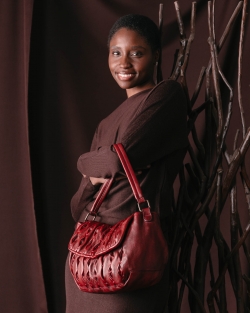 Leather shoulder bag BIBA...