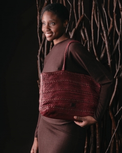 Leather shoulder bag BIBA Etna