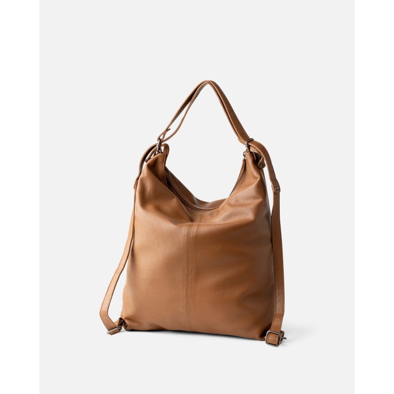Mochila de piel Orleans Out Marron Oscuro | BIBA Shops