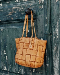 Leather shoulder bag BIBA Oley