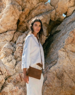 Leather cross bag BIBA Perry