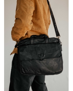 Leather briefcase BIBA Alex