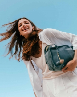 Leather shoulder bag BIBA...