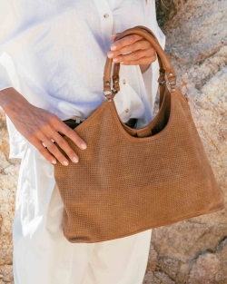 Leather shoulder bag BIBA Latah