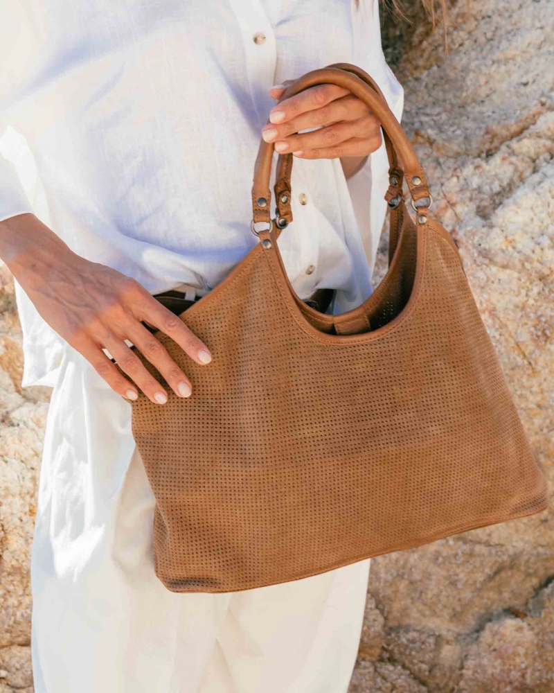 Leather shoulder bag BIBA Latah