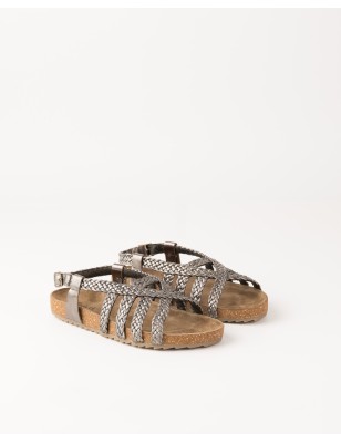 Sandàlia de pell Indiana Cobre | BIBA Shops