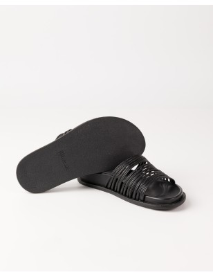 Leather sandal Noe Black | BIBA Shops
