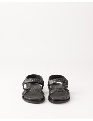 Sandàlia de pell Rivington Negre | BIBA Shops