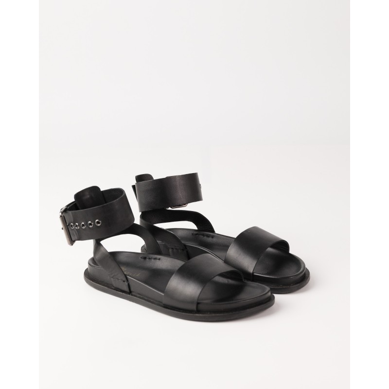 Sandàlia de pell Sylvan Negre | BIBA Shops
