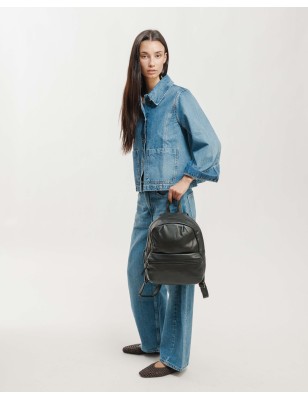 Motxilla de pell Jersey X Negre | BIBA Shops
