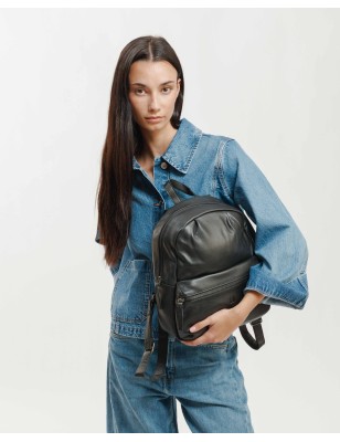 Leather backpack Jersey X Black | BIBA Shops
