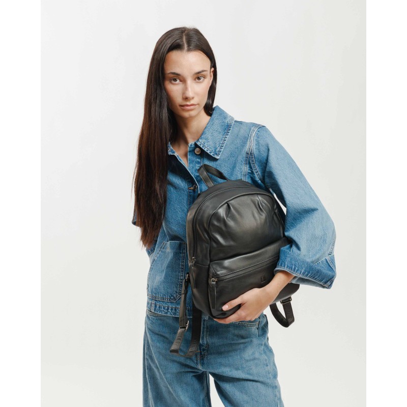 Motxilla de pell Jersey X Negre | BIBA Shops