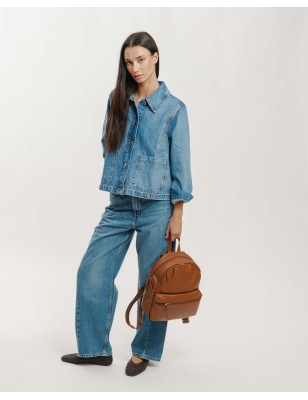 Leather backpack Jersey X Black | BIBA Shops