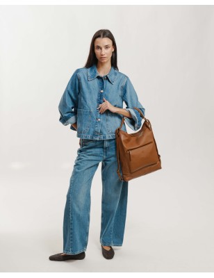 Motxilla de pell Orleans Out Marró Fosc | BIBA Shops