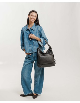 Leather backpack Orleans Out Dark Brown | BIBA Shops