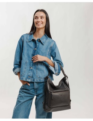 Leather backpack Orleans Out Dark Brown | BIBA Shops