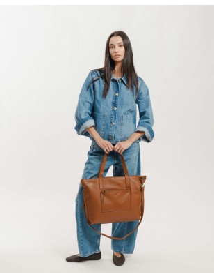 Shopper Sylva Out de piel con bandolera ajustable | BIBA