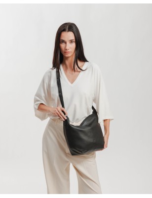 Leather cross bag BIBA Utah Cream Out
