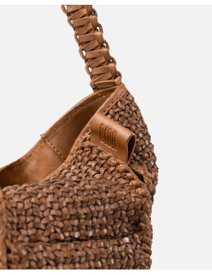 Leather shoulder bag Kenett Tan | BIBA Shops