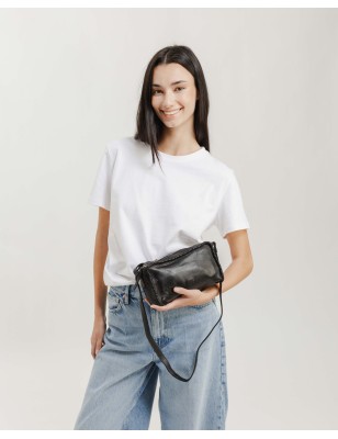 Leather shoulder bag BIBA Abbot