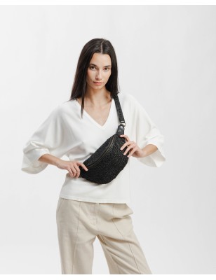 Ronyonera de pell Bristow Negre | BIBA Shops