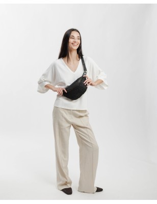 Ronyonera de pell Bristow Negre | BIBA Shops