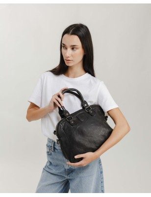 Leather handbag BIBA Boston