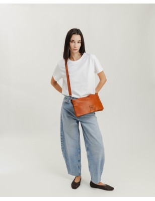 Leather cross bag BIBA Boston