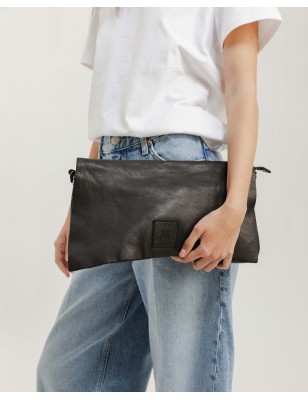 Leather cross bag Boston Pumpkin | BIBA Shops