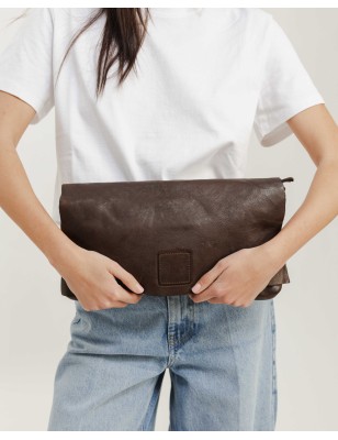 Leather cross bag Boston Pumpkin | BIBA Shops