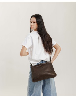 Leather cross bag BIBA Boston
