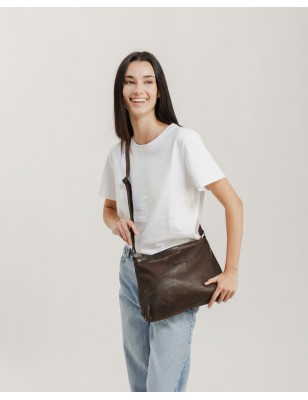 Leather cross bag BIBA Boston