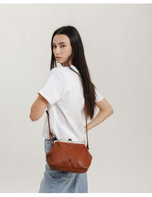 Leather cross bag Boston Black | BIBA Shops