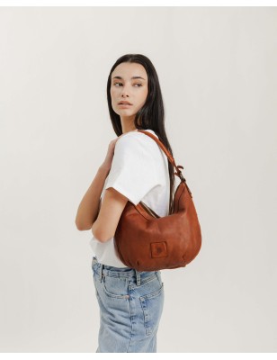 Leather cross bag BIBA Boston