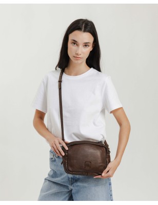 Leather cross bag BIBA Boston