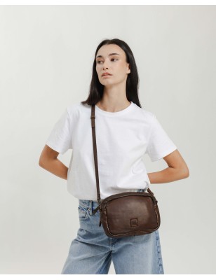 Leather cross bag BIBA Boston