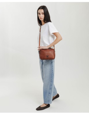 Leather cross bag BIBA Boston