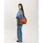Leather shoulder bag BIBA Clint