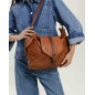 Leather shoulder bag BIBA Clint