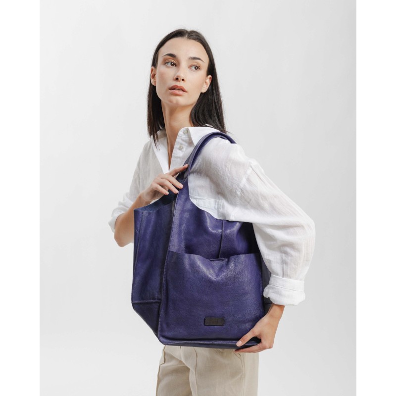 Leather shoulder bag BIBA Homer