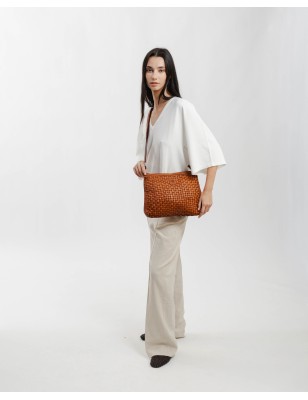 Leather cross bag Kansas Black | BIBA Shops