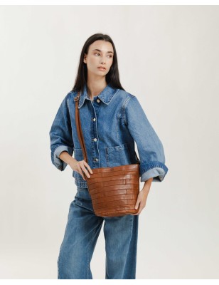 Bandolera BIBA Lewisburg Bricks de pell
